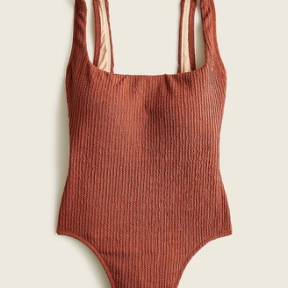 J. Crew Scrunchie Scoop Swimsuit Size 0